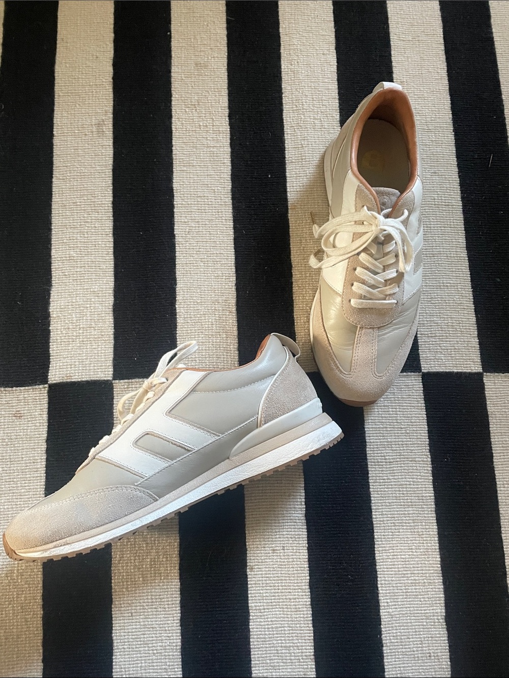 Bared Footwear Women's Neutral Beige and Cream Lace-Up Sneakers